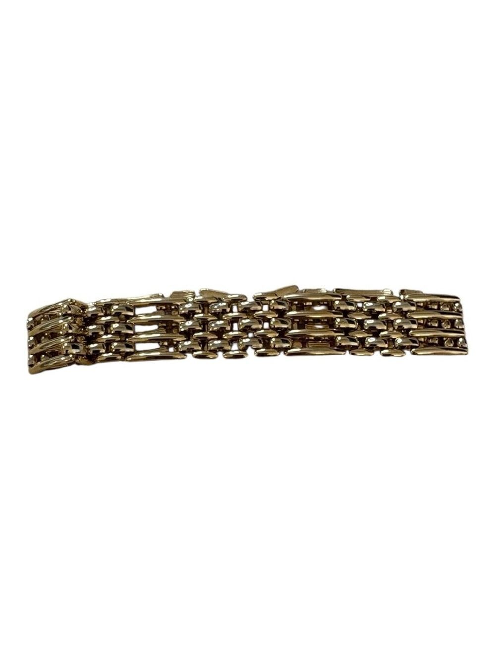 Napier Gold Tone Link Bracelet One Size